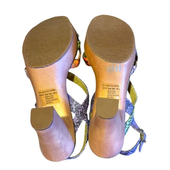 Rocket Dog K9 Reptile Skin Design Strappy Heel Sandals Women Size 8.5 - Picture 7 of 7